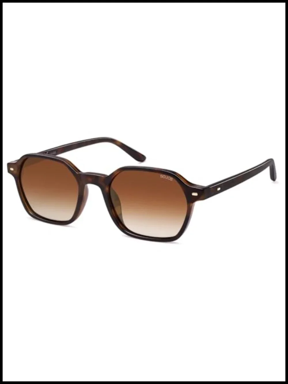 Polarized Retro Square Sunglasses for Women Men UV400 Protection